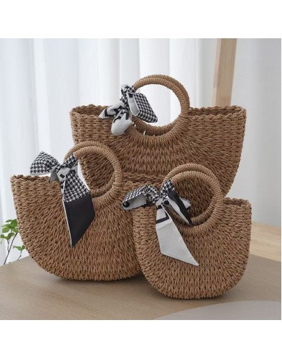 Handmade custom bag, minimalist and versatile striped bag
