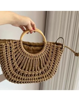 Handmade custom bag, minimalist and versatile striped bag
